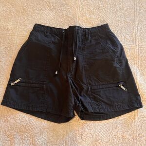 Gloria Vanderbilt Black High Waist Woman’s Shorts size 26 Waist Summer Cotton